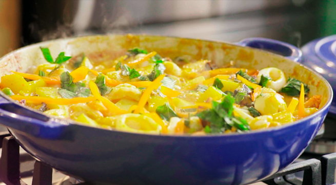 Bravazo: aprende cómo preparar un delicioso 'Cau Cau de mariscos'