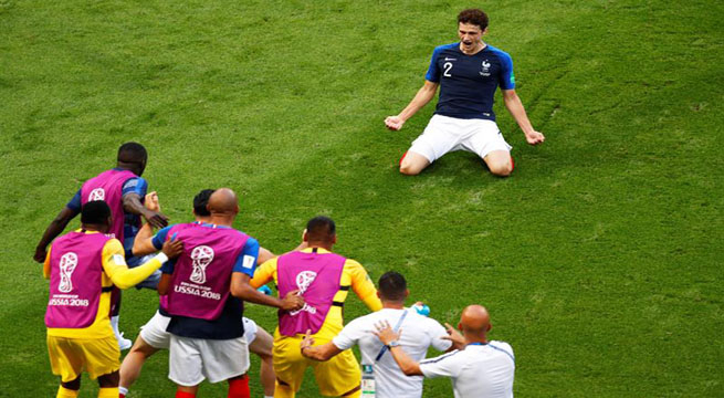 Francia vs. Argentina: Mira el golazo de Pavard