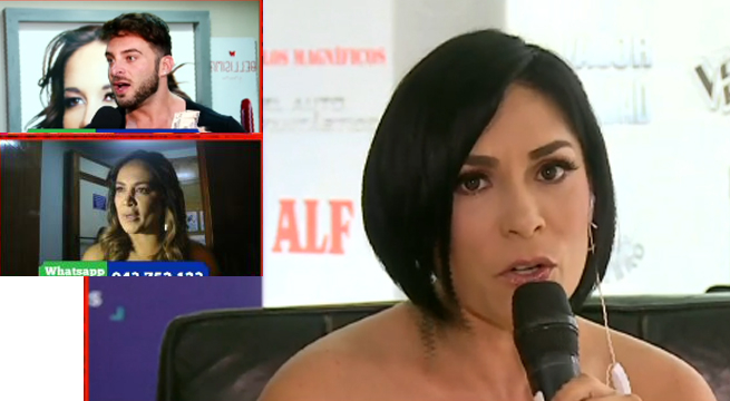 Evelyn Vela le responde con todo a Marina Mora y a su novio Renzo Spraggon