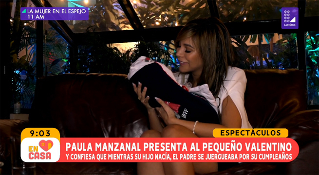 Paula Manzanal presenta al pequeño Valentino, su hijo recién nacido
