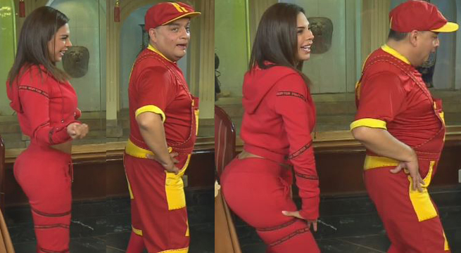 Stephanie Valenzuela le enseñó a bailar twerking a Arturito