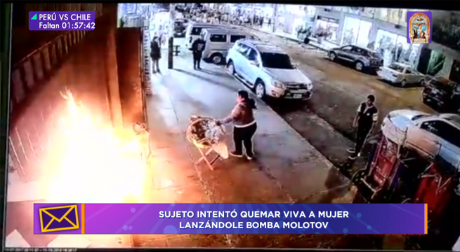 Tengo Algo que Decirte: Hombre intentó quemar viva a una mujer al lanzarle bomba molotov