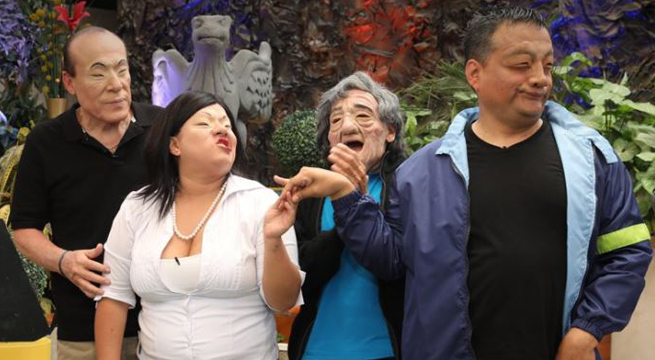 La familia Fujimori tuvo una accidentada sesión fotográfica