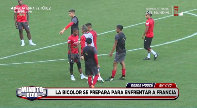 La selección peruana entrena con miras al encuentro con Francia