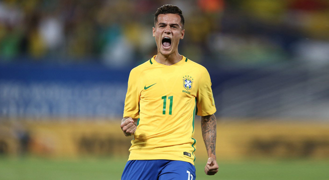 Coutinho, candidato a ser figura en Rusia 2018