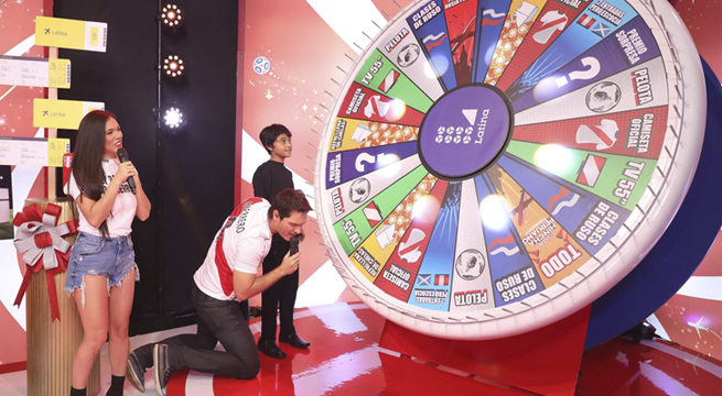 El ganador del primer programa probó suerte en la ruleta de El último hincha peruano en Rusia