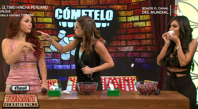 Génesis Tapia, Natalia Otero y Paula Manzanal jugaron 'Cómetelo'