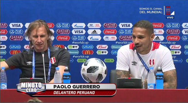 Paolo Guerrero sobre la continuidad de Gareca: 