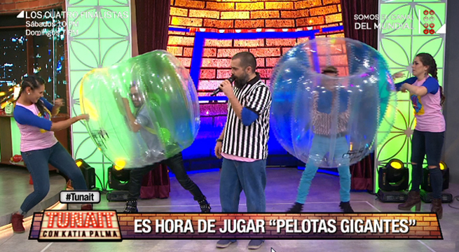 Tunait: Los Cuatro Finalistas jugaron ‘Pelotas gigantes’