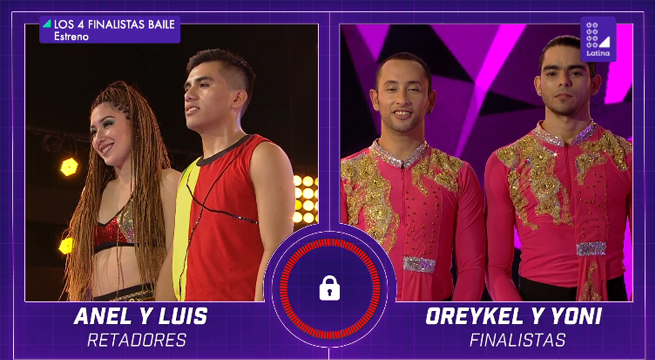 Los Cuatro Finalistas Baile: Oreykel Hidalgo y Yoni Botero pudieron quedarse en sus sillas