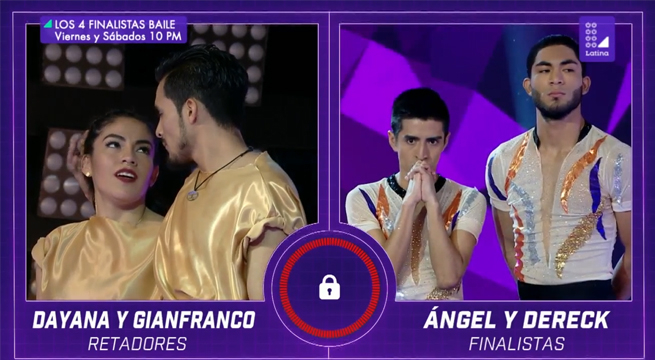 Dayana y Gianfranco regresaron por su revancha, enfrentando a Derek y Ángel