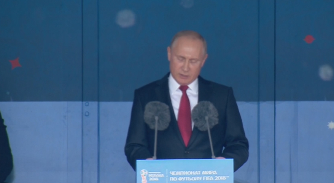 Rusia 2018: Vladimir Putin inauguró el Mundial con emotivo discurso