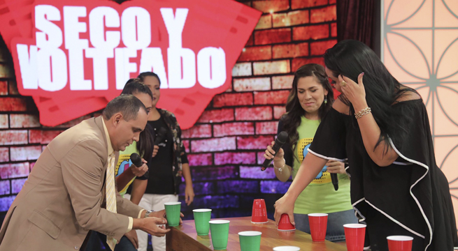 Tunait: Mariella Zanetti y Arturo Álvarez jugaron al ‘Seco y volteado’