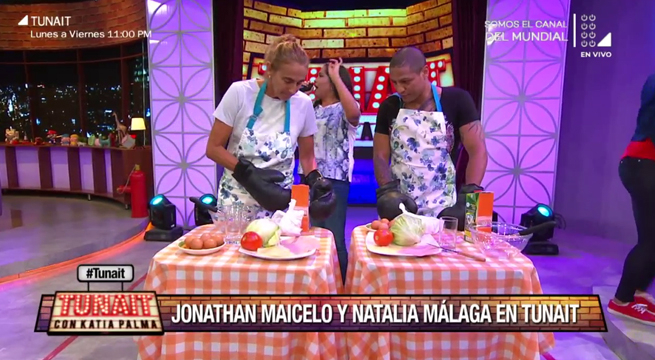 TUNAIT: Mira el divertido reto a Natalia Málaga y Maicelo