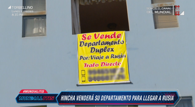 Mundialitis: Hincha venderá su departamento para llegar a Rusia