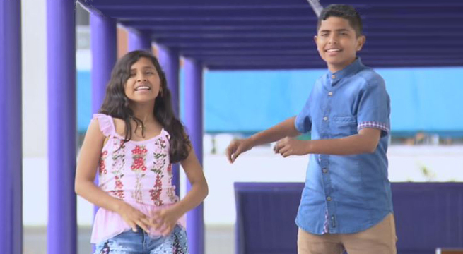 Los hermanos Angélica y César impactaron al jurado de Súper Kids