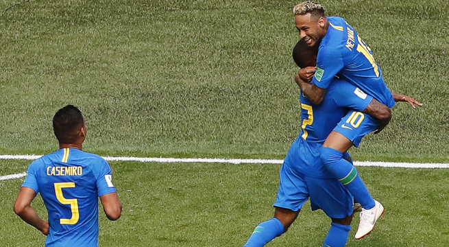 Brasil sufrió más de la cuenta para derrotar 2-0 a Costa Rica