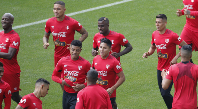 La Selección Peruana realizó su último entrenamiento en Moscú con dos jugadores ausentes