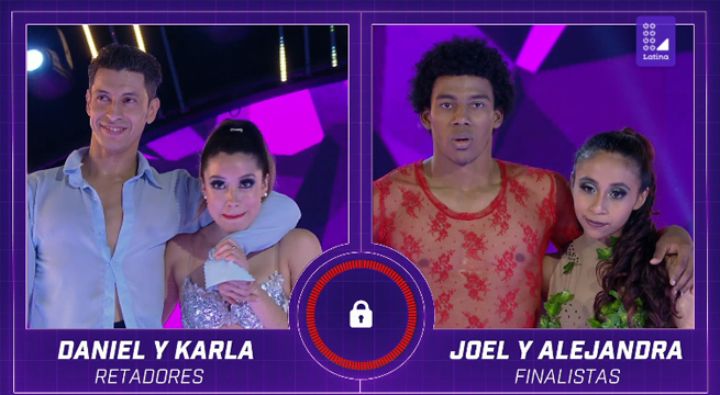 Daniel Agüero y Karla Valer sorprendieron a todos en su llegada a Los Cuatro Finalistas Baile