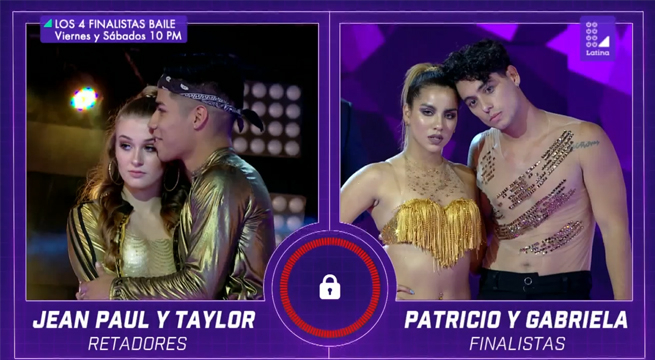 Taylor y Jean Paul llegaron a Los Cuatro Finalistas Baile para demostrar su amor y talento