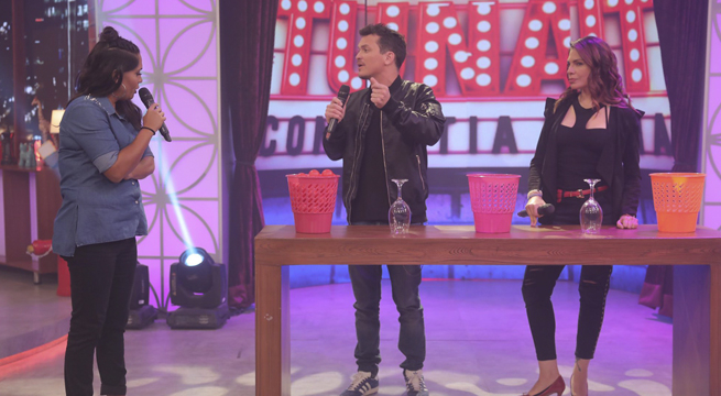 Tunait: Gino Pesaressi, Óscar López y Cecilia Brozovich jugaron el ‘Succionador’