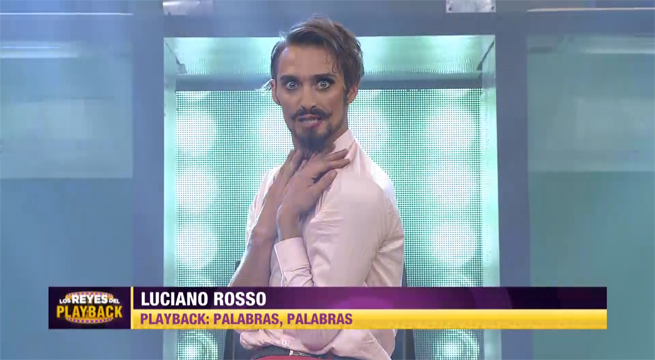 Luciano Rosso realizó un doble papel y se coronó como nuevo monarca en Los Reyes del Playback