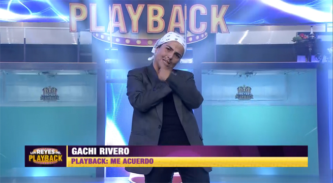 Gachi Rivero realizó una buena presentación imitando a Vico C