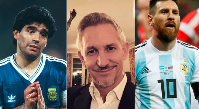 Mundialitis: Gary Lineker asegura que Lionel Messi es mejor que Diego Maradona