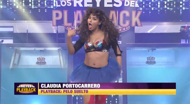 Claudia Portocarrero interpretó el “Pelo Suelto” y se ganó las palmas del público