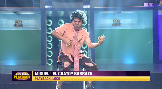 Miguelito Barraza realizó el playback del “Loco” y se convirtió en rey