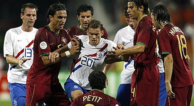 Momento mundial: 'La Batalla de Nuremberg' entre Portugal y Holanda en Alemania 2006