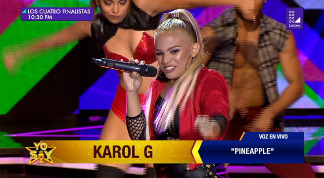 La imitadora de Karol G tuvo una buena presentación al ritmo de 'Pineapple'