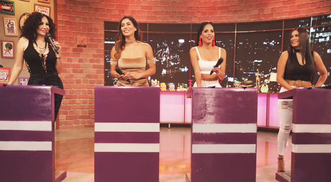 Leysi Suárez, Kukuli Morante, Janet Barboza y Carla Arriola jugaron 'Adivina la respuesta'