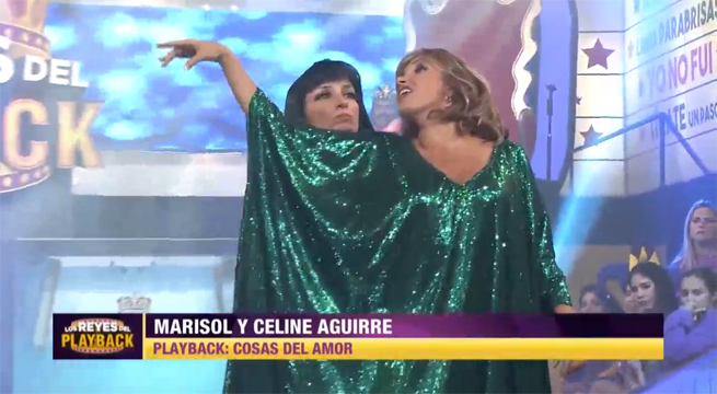 Las hermanas Aguirre llegaron a Los Reyes del Playback como el primer dúo