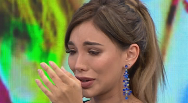 Paula Manzanal rompe en llanto al hablar de la indiferencia del padre de su hijo