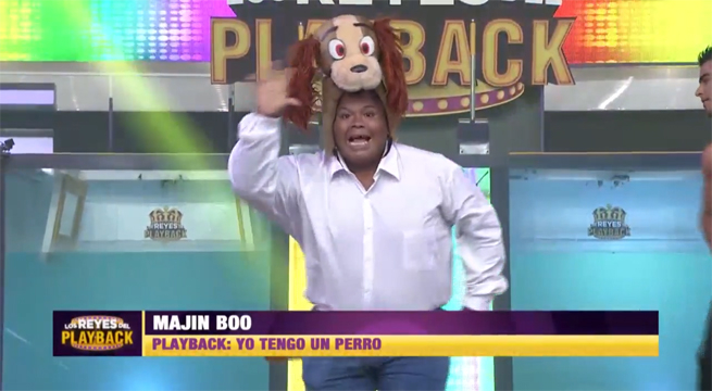 Majin Boo realizó un divertido playback al ritmo de “Yo tengo un perro”