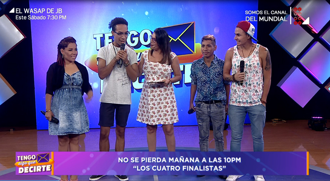 Los Cuatro Finalistas ponen delirar al público de Tengo Algo Que Decirte