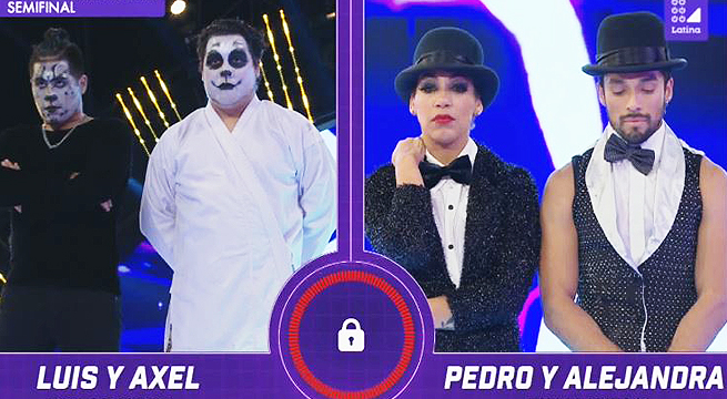 Pedro y Alejandra se esforzaron al máximo para vencer a Luis y Axel
