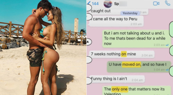 Paula Manzanal reveló los mensajes que le envió Jordan Davies para que lo perdone por abandonarla