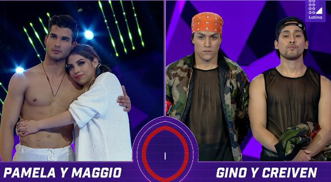 Pamela y Maggio irrumpieron con toda su fuerza en 'Los Cuatro Finalistas Baile'