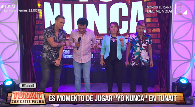 Tunait: Los Cuatro Finalistas llegaron al programa a jugar ‘Yo Nunca’