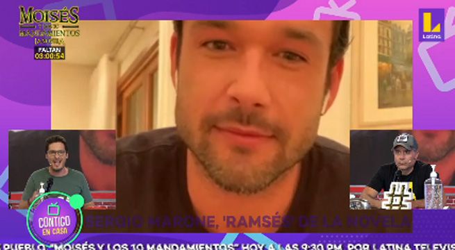 Ramsés, actor de Moisés y los 10 Mandamientos, se comunicó con ‘Contigo en Casa’