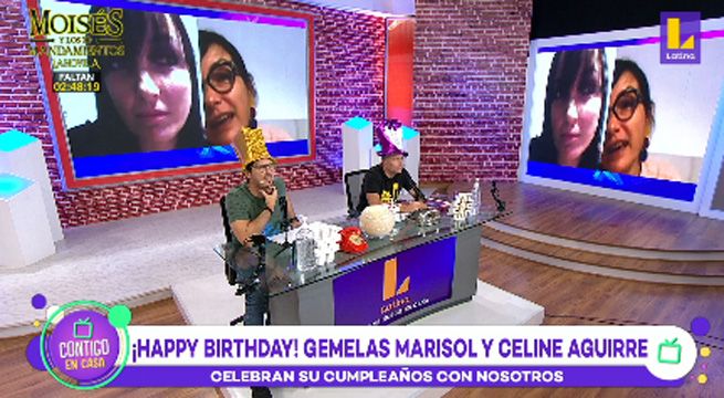 Gemelas Aguirre celebraron su cumpleaños en ‘Contigo en Casa’