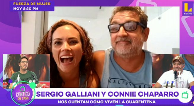Sergio Galliani y Connie Chaparro nos cuentan cómo viven la cuarentena