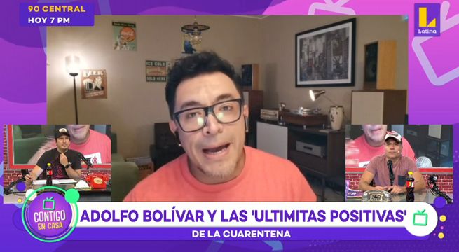 Adolfo Bolívar pasó un divertido momento junto a Cristian y Mathías