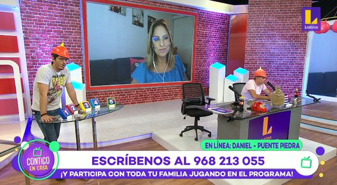 Karina Rivera pasó un divertido momento en ‘Contigo en Casa’