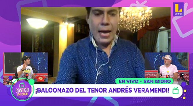 Andrés Veramendi le canta a Lima todos los días desde su balcón