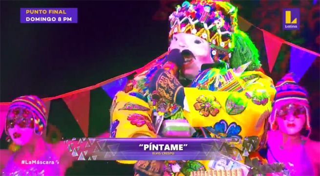 Ekeko causó sensación al interpretar “Píntame” en La Máscara