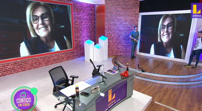Mónica Delta pasó un divertido momento en ‘Contigo en Casa’