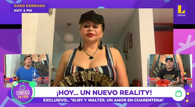 Susy Díaz pasó un divertido momento en ‘Contigo en Casa’